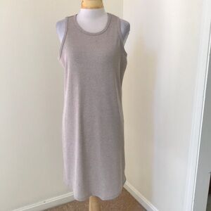 New! Nine West large oatmeal sleeveless ribbed dress.